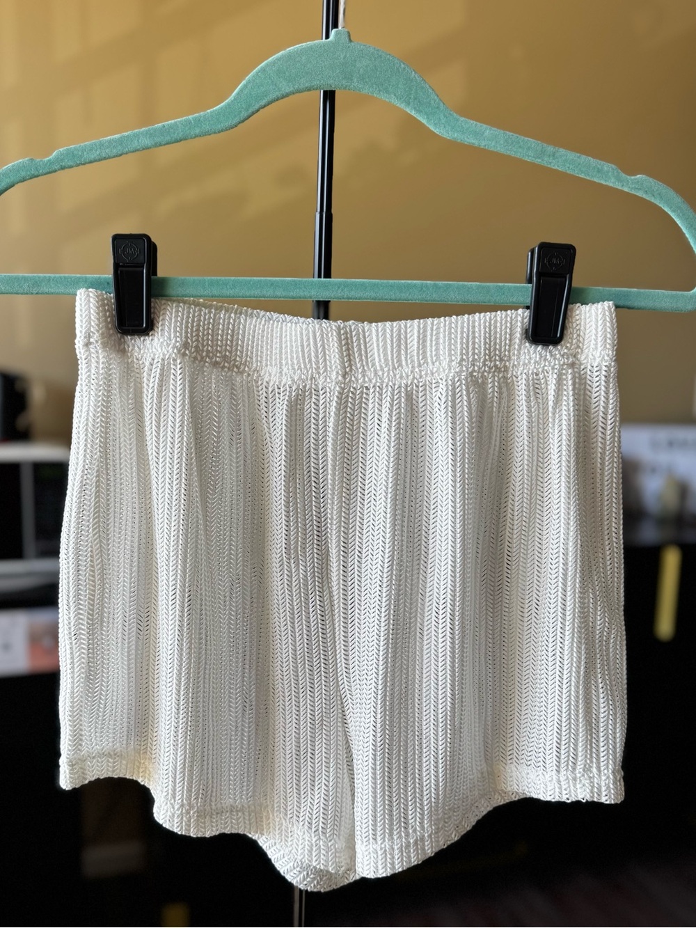 SHEIN White Swim Cover-Up Shorts